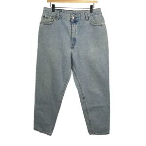 Levi's 550 Women's Sz 16 S Relaxed Tapered Jeans Vintage Light Wash Denim VTG